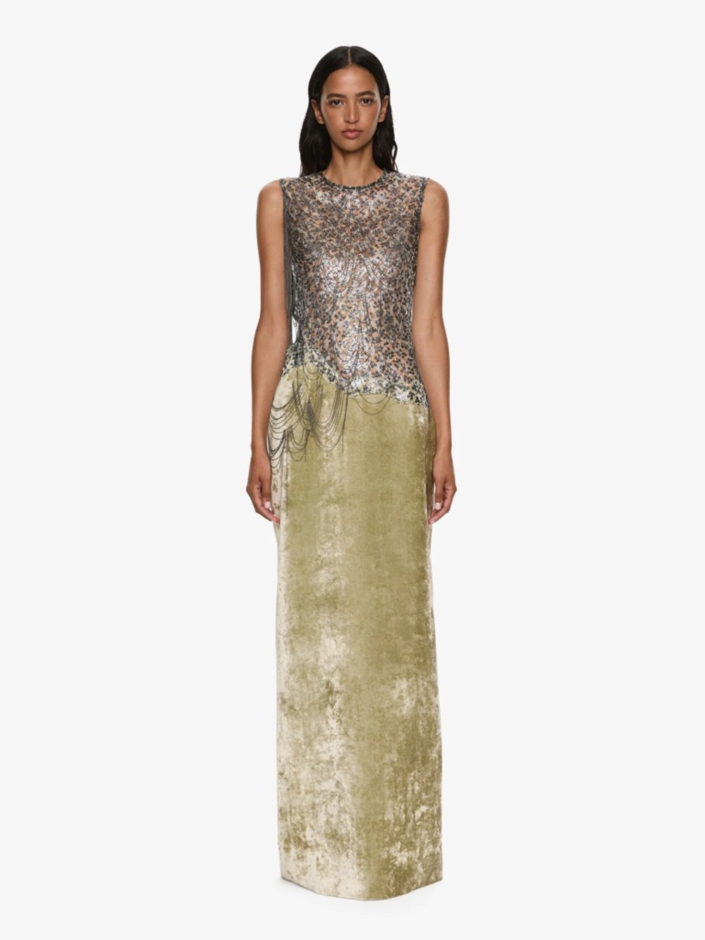 NWT Christopher Esber Swept Chain Gown